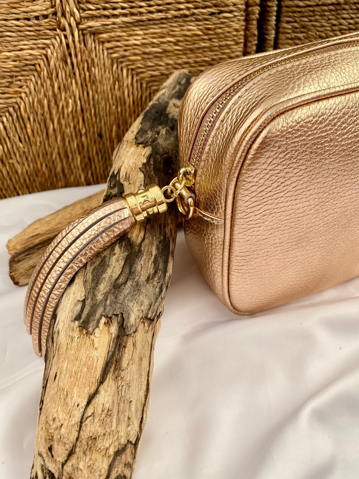 Calix Rose Gold Crossbody Bag