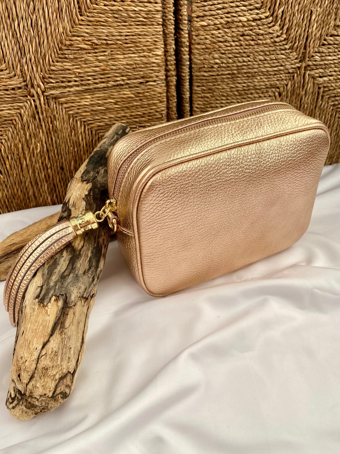 Calix Rose Gold Crossbody Bag