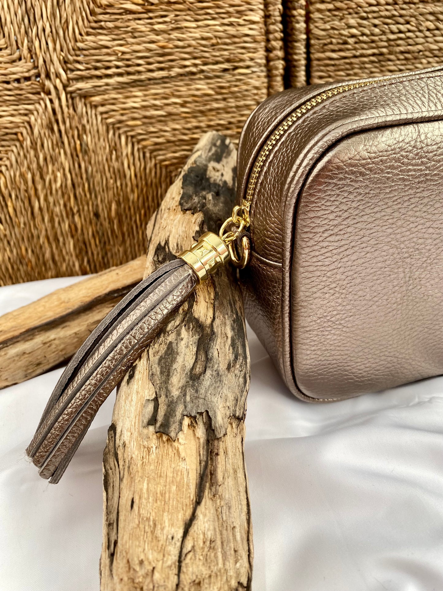 Calix Bronze Shoulder Bag