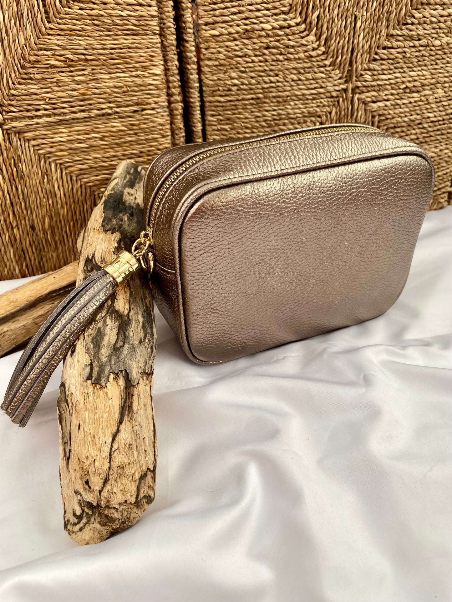 Calix Bronze Shoulder Bag