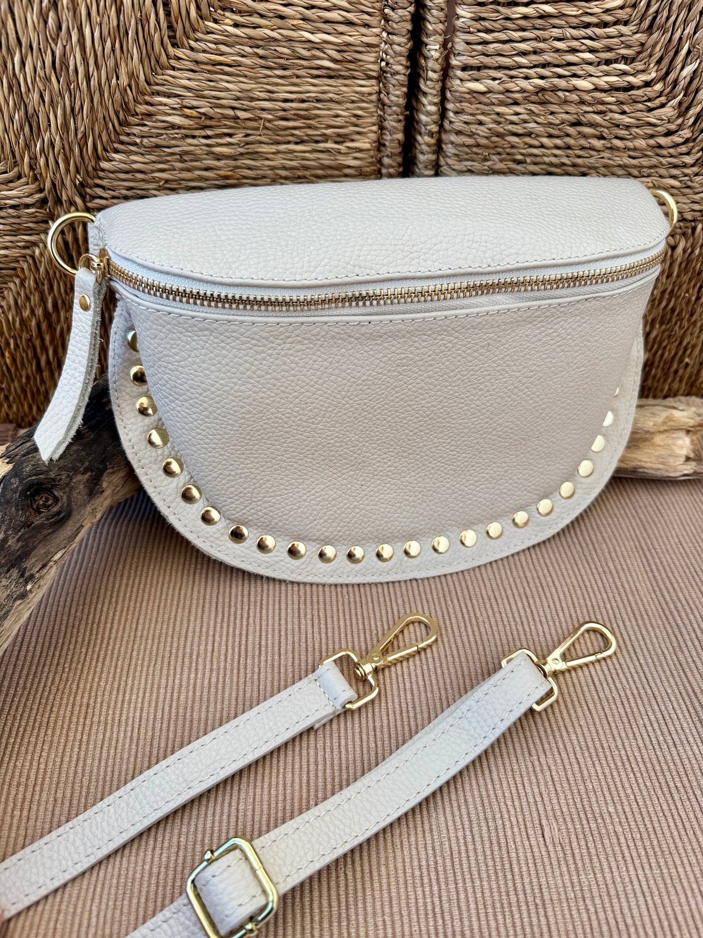 Riñonera Moke Crema