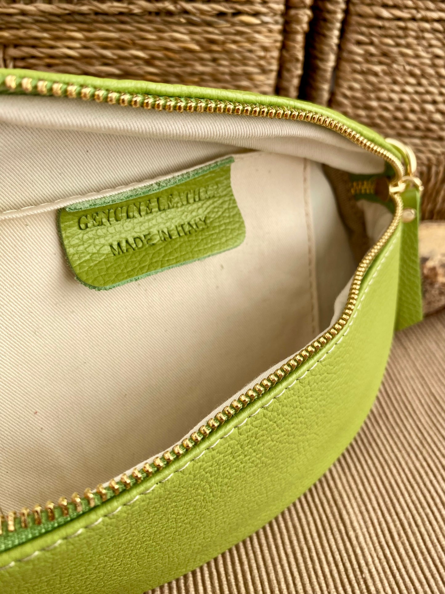 Hanai Lime Green Waist Bag
