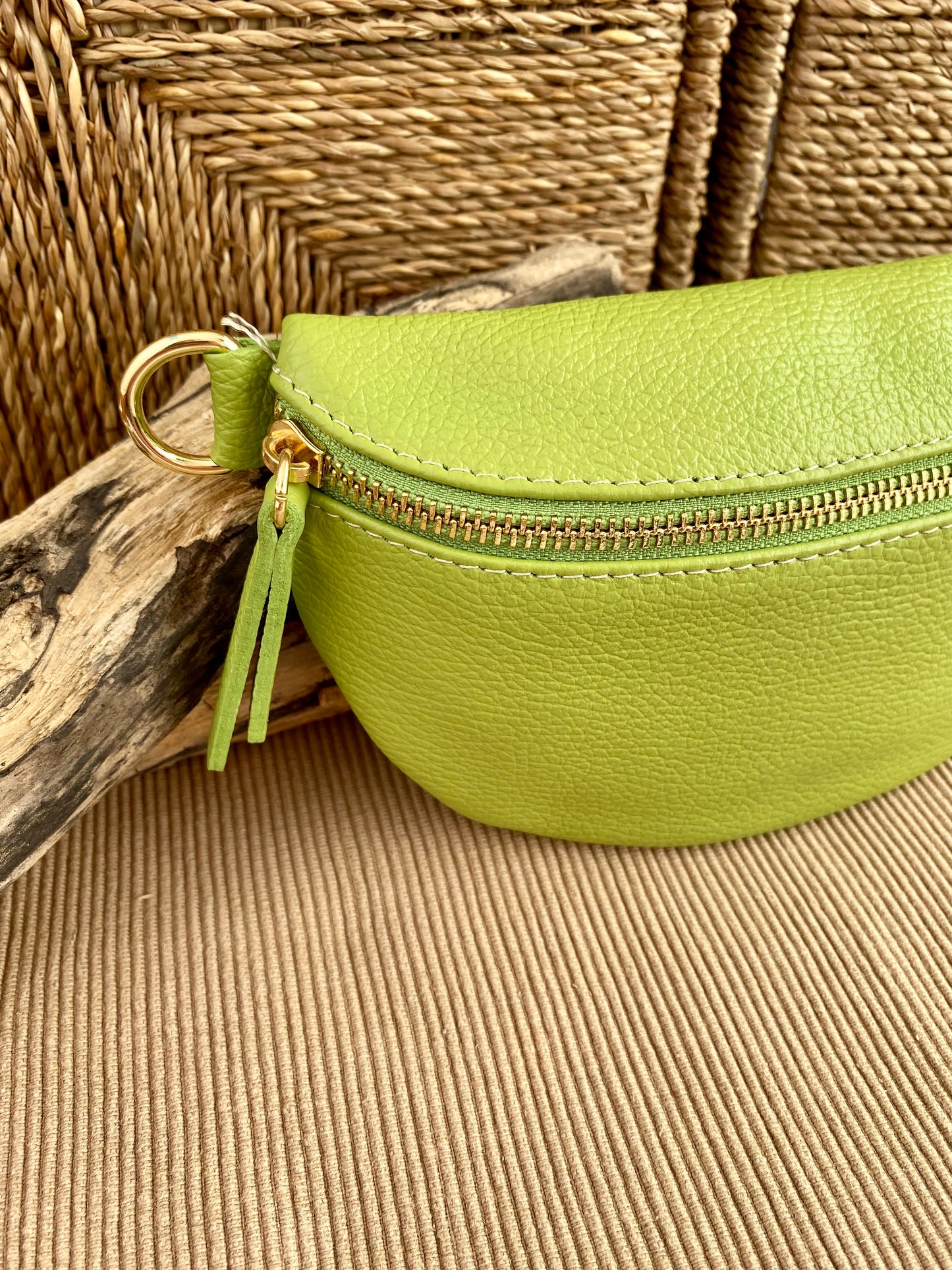 Hanai Lime Green Waist Bag