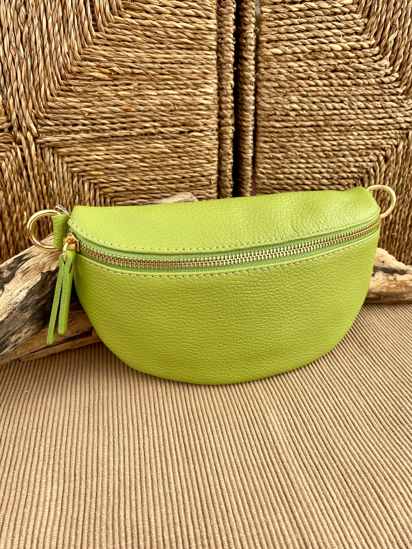Hanai Lime Green Waist Bag