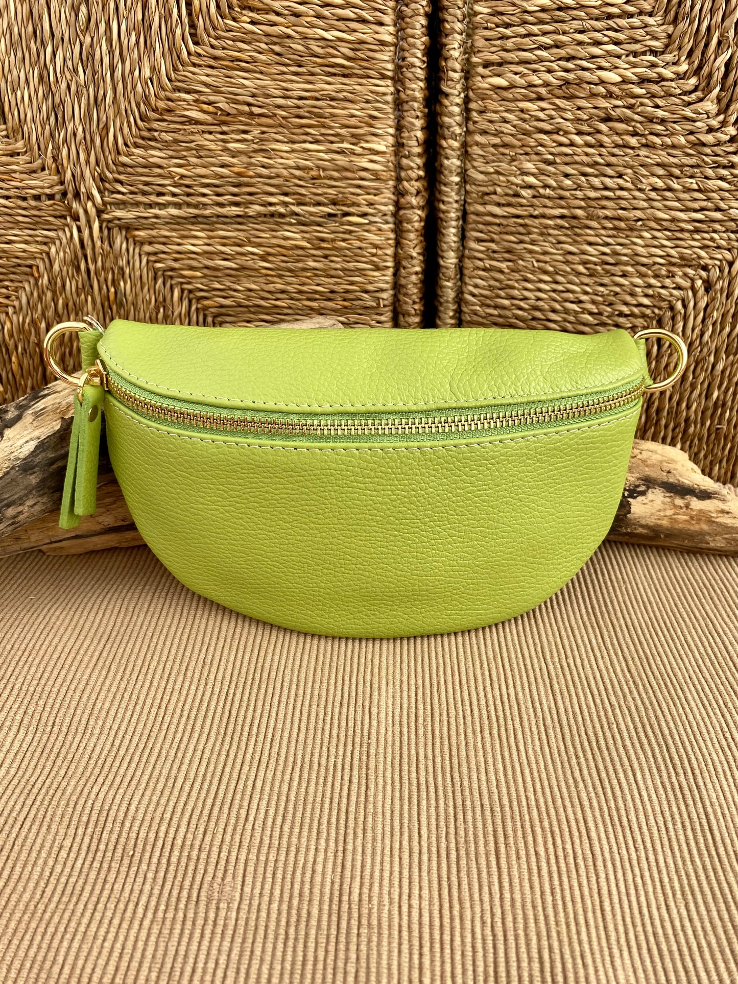 Hanai Lime Green Waist Bag