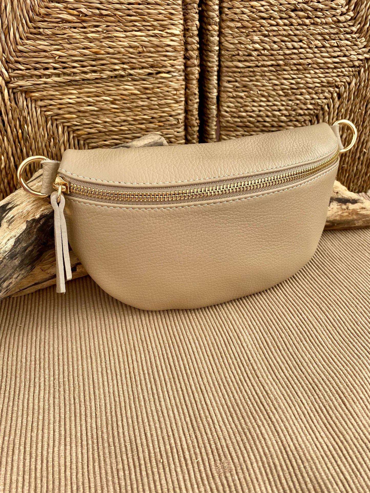 Riñonera Hanai Beige