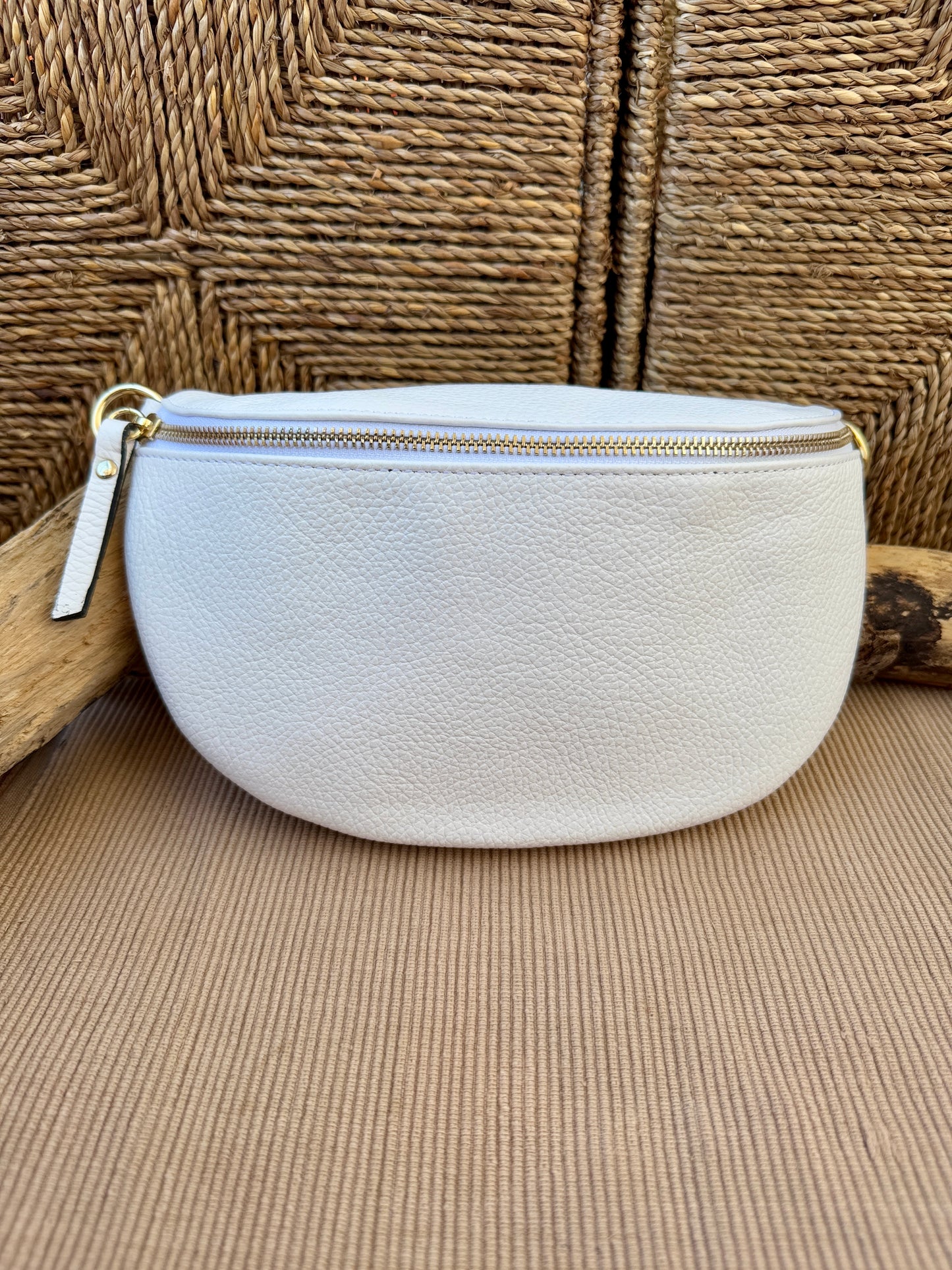 Riñonera Hanai Mediana White