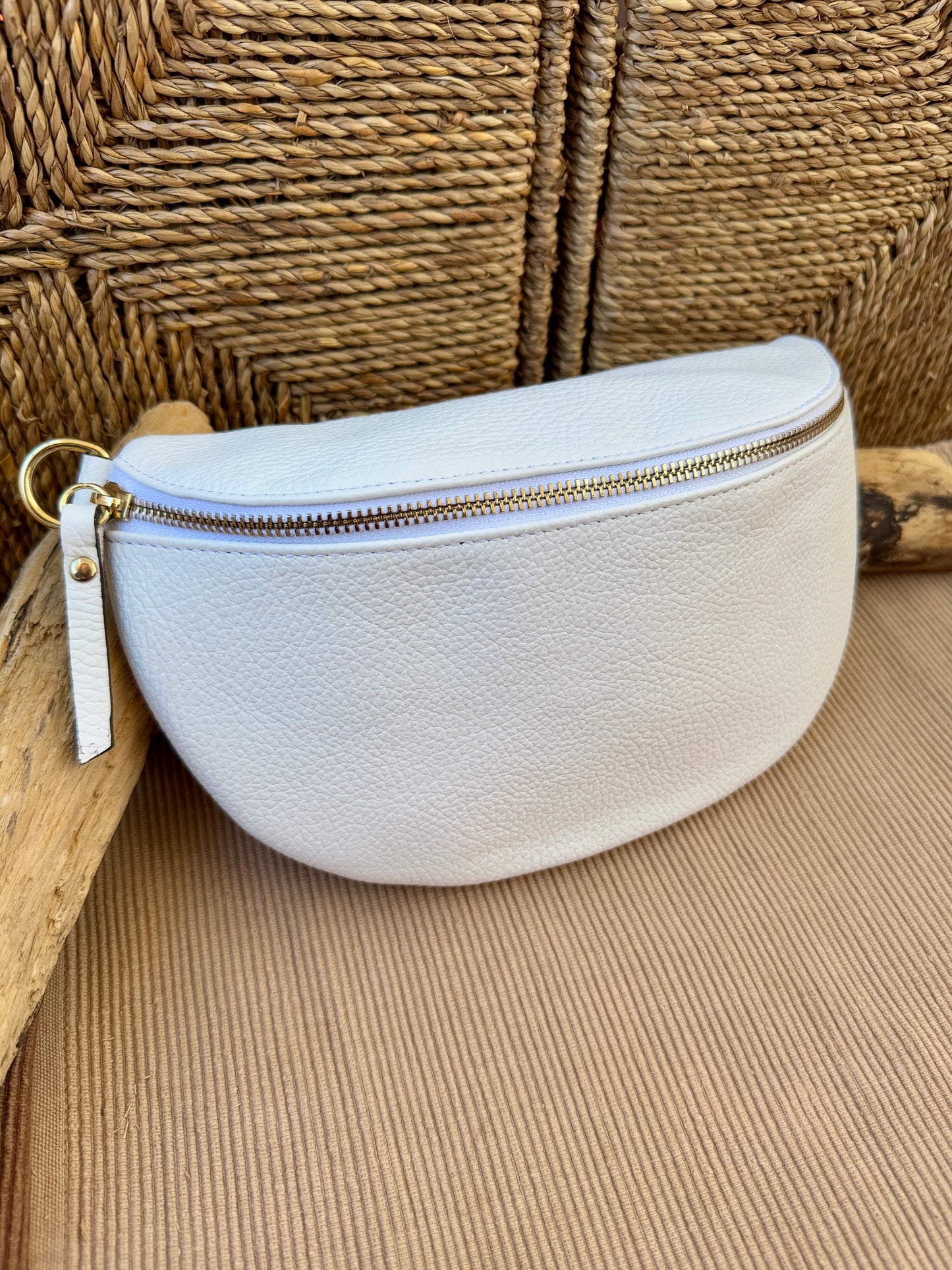 Riñonera Hanai Mediana White